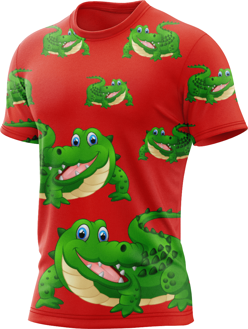 Crazy Croc Rash T-Shirt Short Sleeve - fungear.com.au