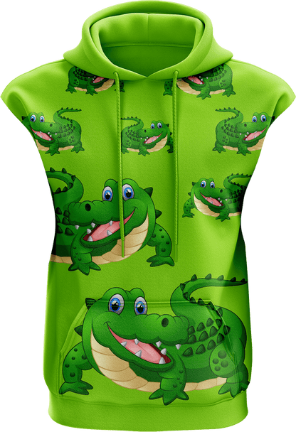 Crazy Croc Sleeveless Hoodie - fungear.com.au