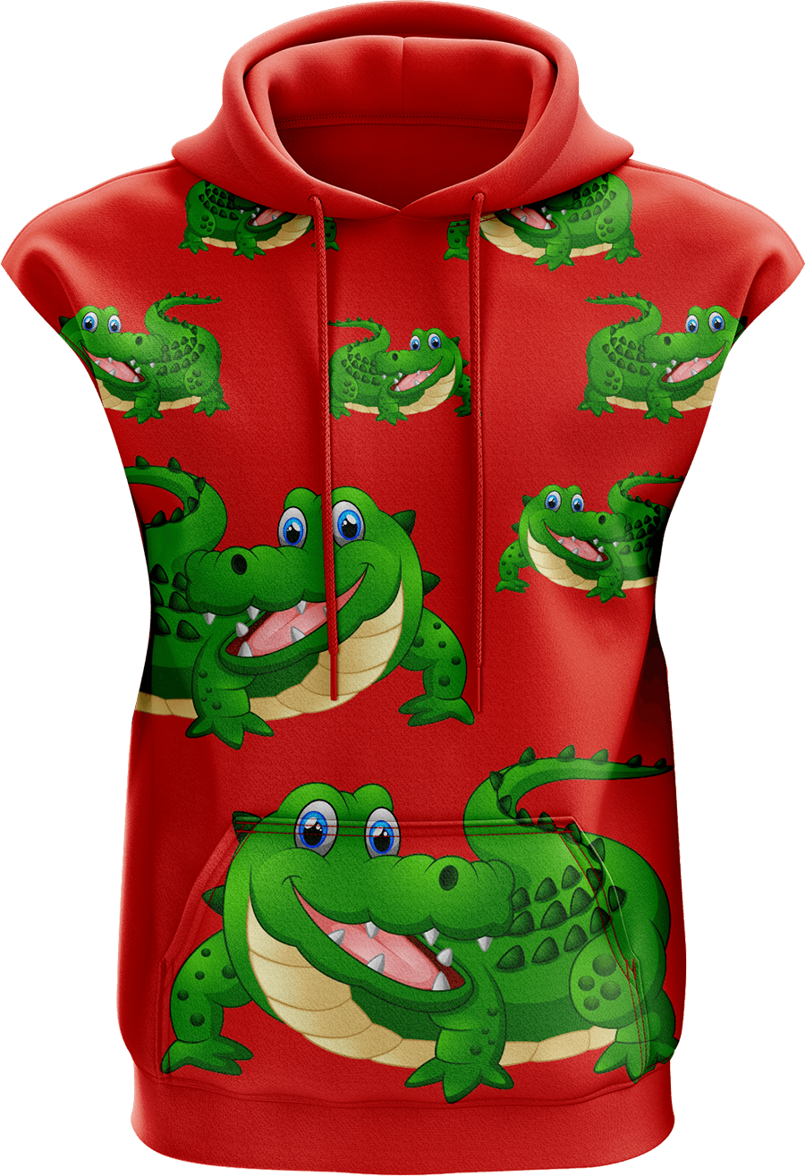 Crazy Croc Sleeveless Hoodie - fungear.com.au