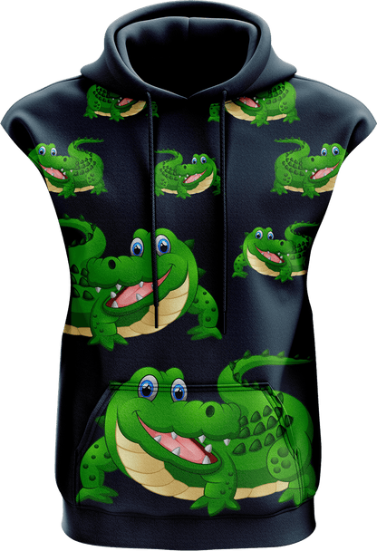 Crazy Croc Sleeveless Hoodie - fungear.com.au