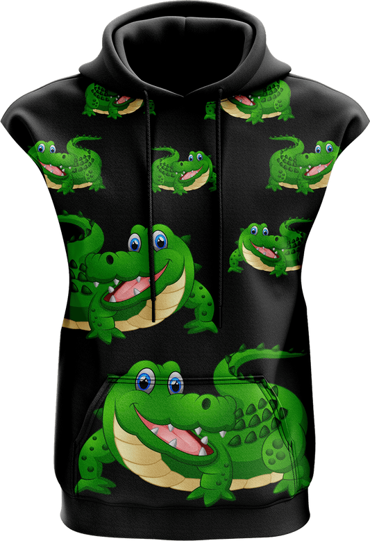 Crazy Croc Sleeveless Hoodie - fungear.com.au