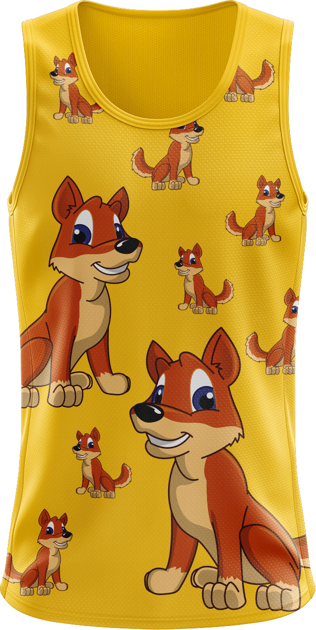 Daft Dingo Singlets - fungear.com.au