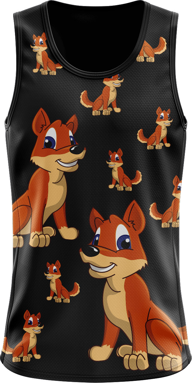 Daft Dingo Singlets - fungear.com.au