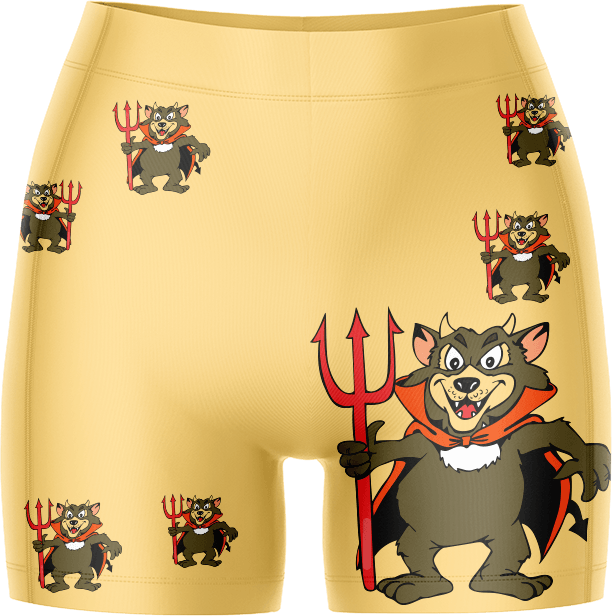 Devil Wears Fungear Ladies Gym Shorts - fungear.com.au