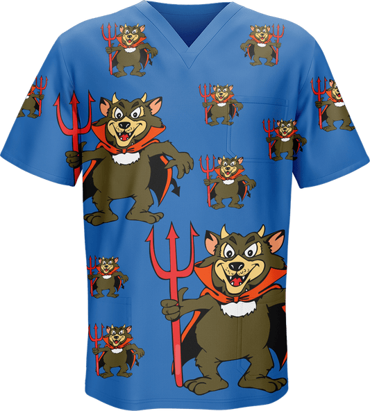 Devil Wears Fungear Scrubs - fungear.com.au