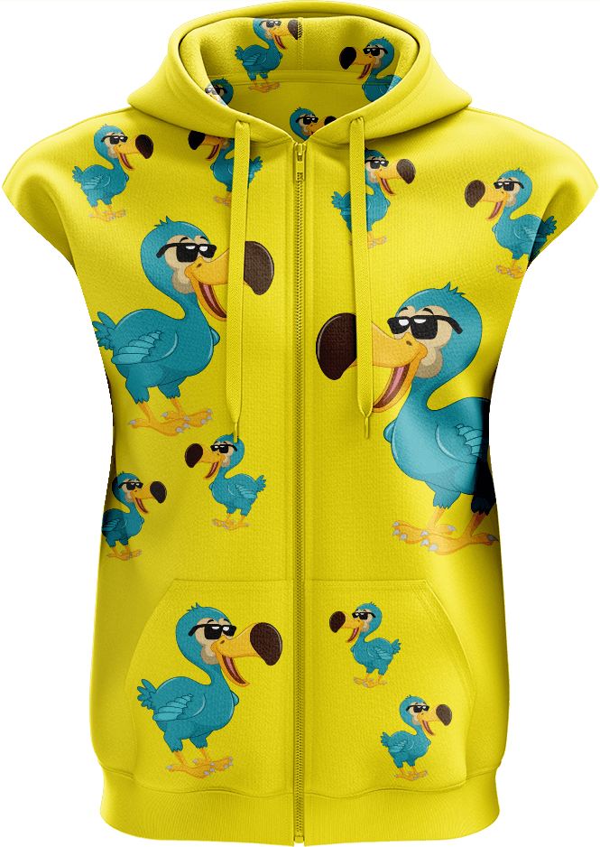 Dapper Dodo Full Zip Sleeveless Hoodie Jackets