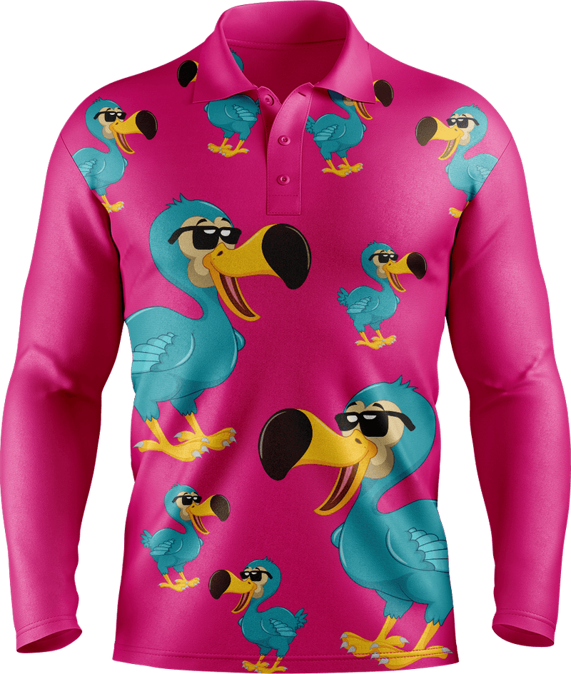 Dapper Dodo Men's Long Sleeve Polo