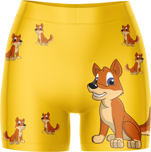 Dizzie Dingo Ladies Gym Shorts - fungear.com.au