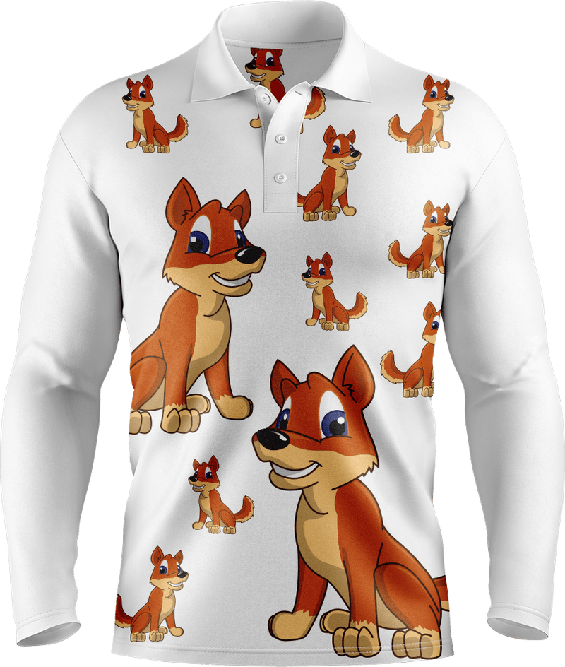 Dizzie Dingo Men's Long Sleeve Polo