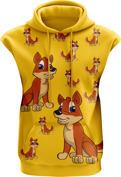 Dizzie Dingo Sleeveless Hoodie - fungear.com.au