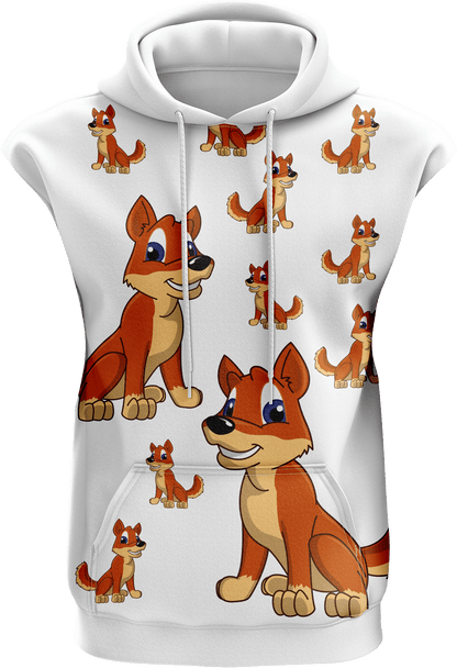 Dizzie Dingo Sleeveless Hoodie - fungear.com.au