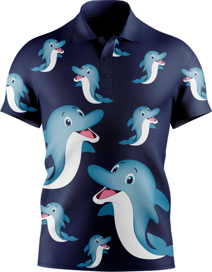 Dolphin Men's Short Sleeve Polo - fungear.com.au