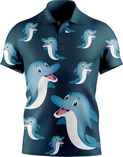 Dolphin Men's Short Sleeve Polo - fungear.com.au