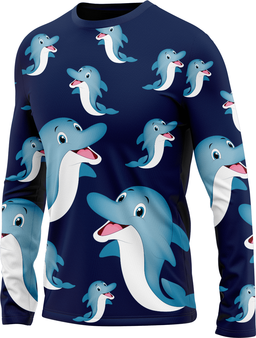 Dolphin Rash Shirt Long Sleeve - fungear.com.au