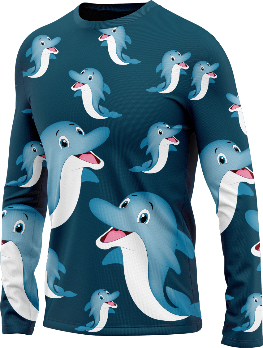 Dolphin Rash Shirt Long Sleeve - fungear.com.au