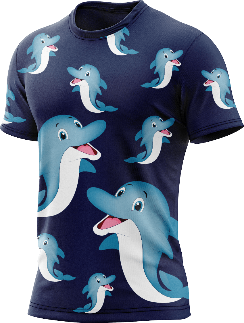 Dolphin Rash Shirt Short Sleeve - fungear.com.au