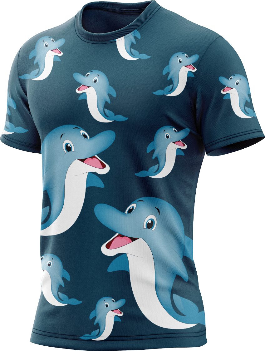 Dolphin Rash Shirt Short Sleeve - fungear.com.au