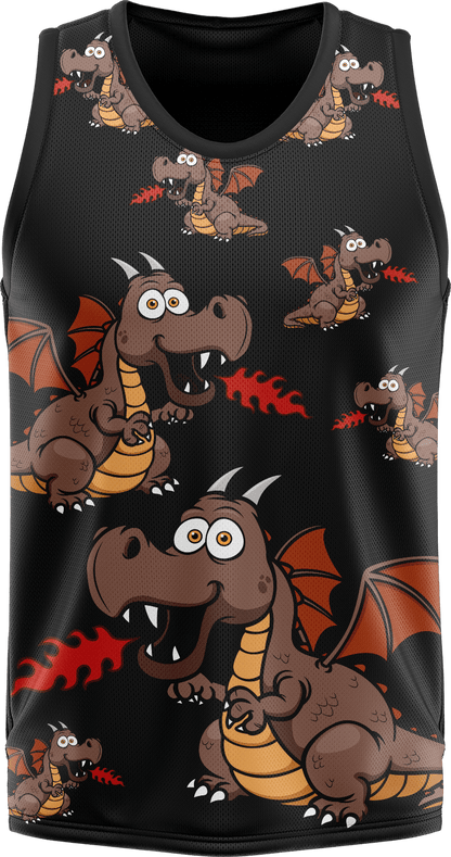 Dopey Dragon Basketball Jersey - fungear.com.au