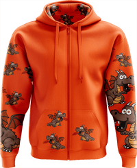 Dopey Dragon Full Zip Hoodies Jacket 8