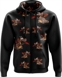 Dopey Dragon Full Zip Hoodies Jacket 2