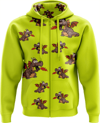 Dopey Dragon Full Zip Hoodies Jacket 4