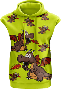 Dopey Dragon Full Zip Sleeveless Hoodie Jackets 4