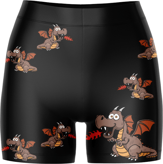 Dopey Dragon Ladies Gym Shorts - fungear.com.au