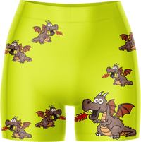 Dopey Dragon Ladies Gym Shorts 3