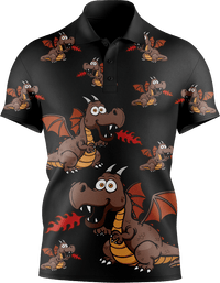 Dopey Dragon Men's Short Sleeve Polo 2