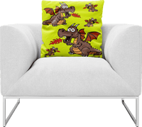 Dopey Dragon Pillows Cushions 4