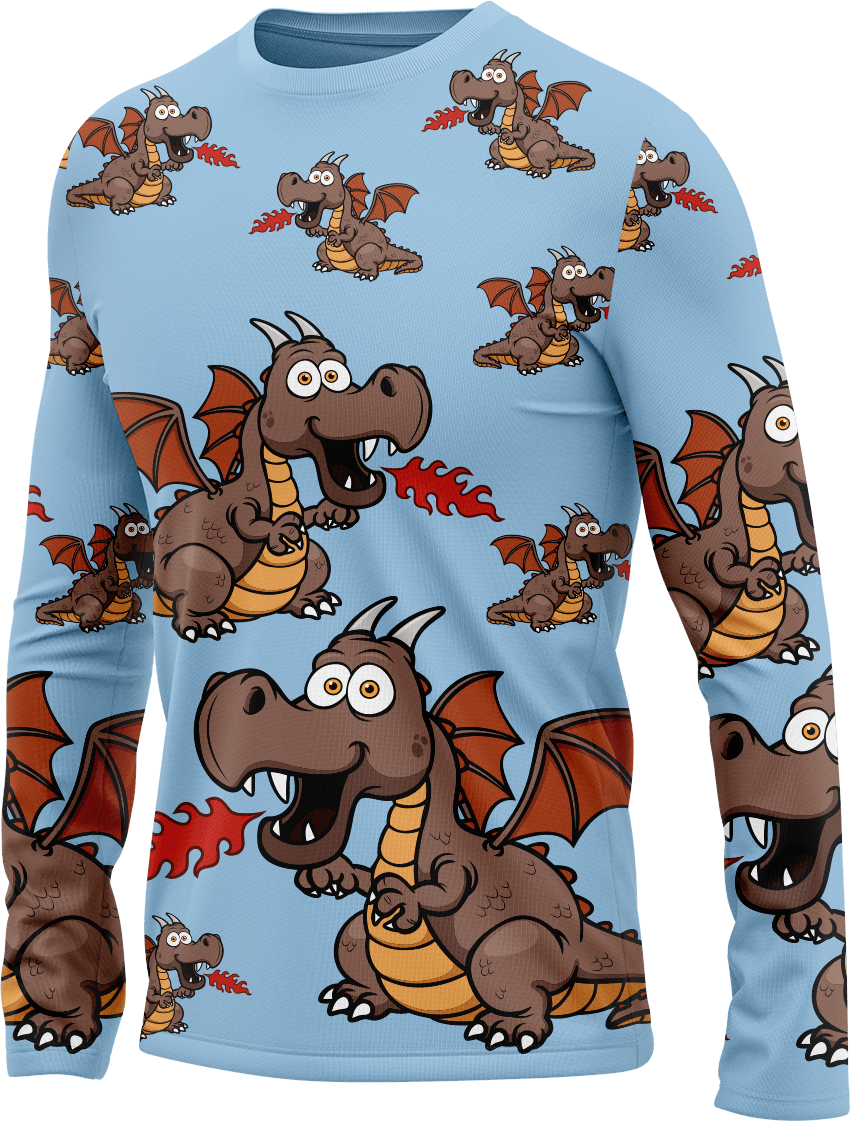 Dopey Dragon Rash Shirt Long Sleeve - fungear.com.au