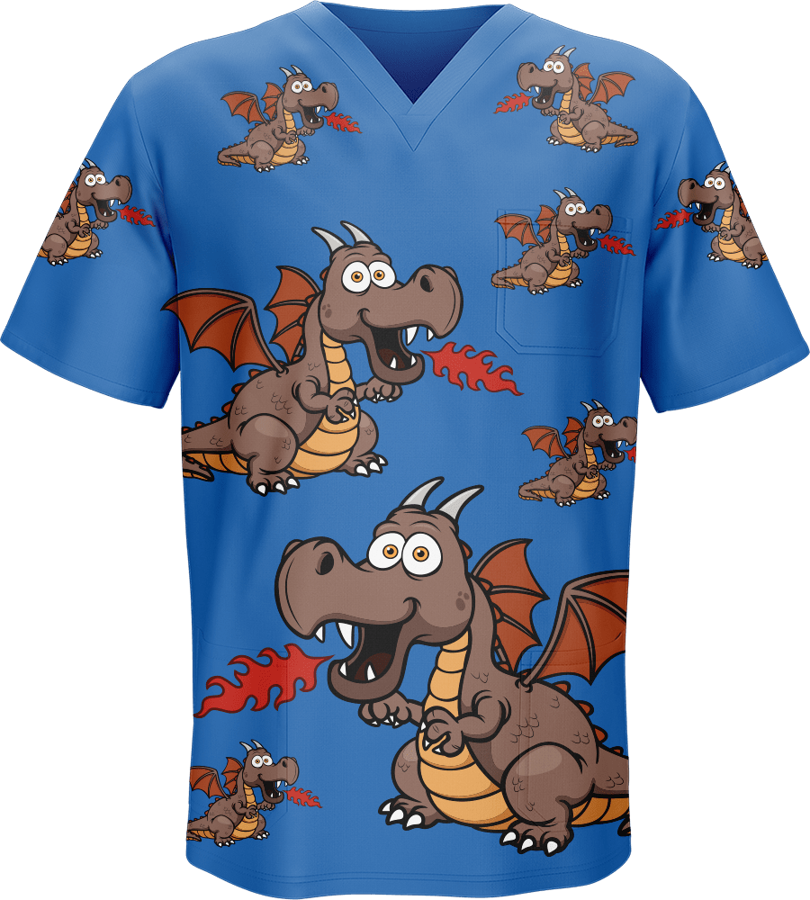 Dopey Dragon Scrubs - fungear.com.au