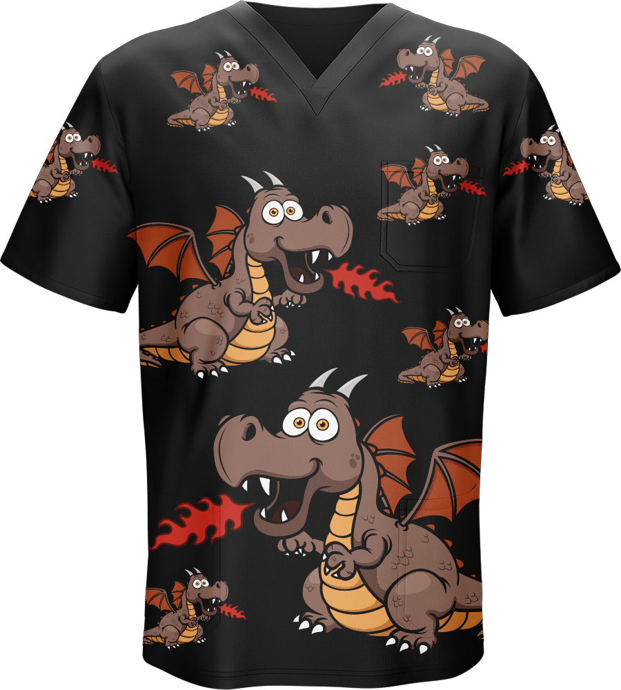 Dopey Dragon Scrubs - fungear.com.au