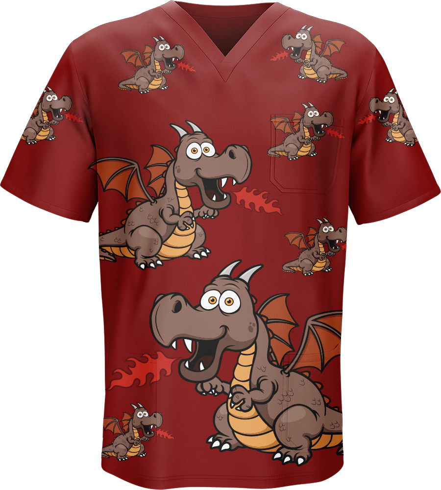 Dopey Dragon Scrubs - fungear.com.au