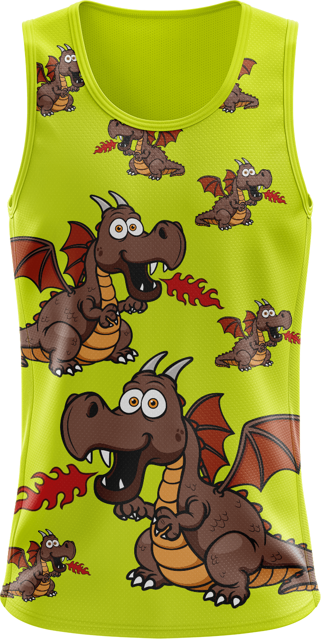 Dopey Dragon Singlets - fungear.com.au