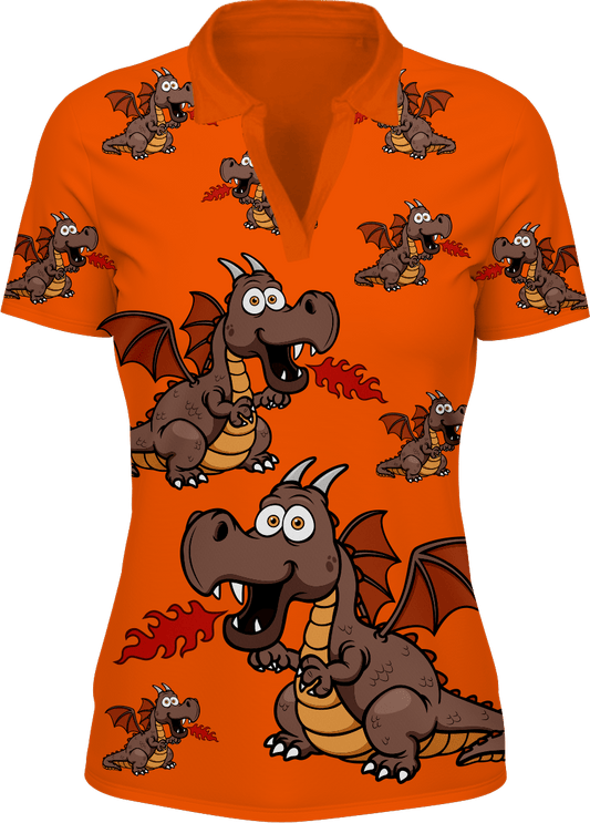 Dopey Dragon Women's Polo - fungear.com.au