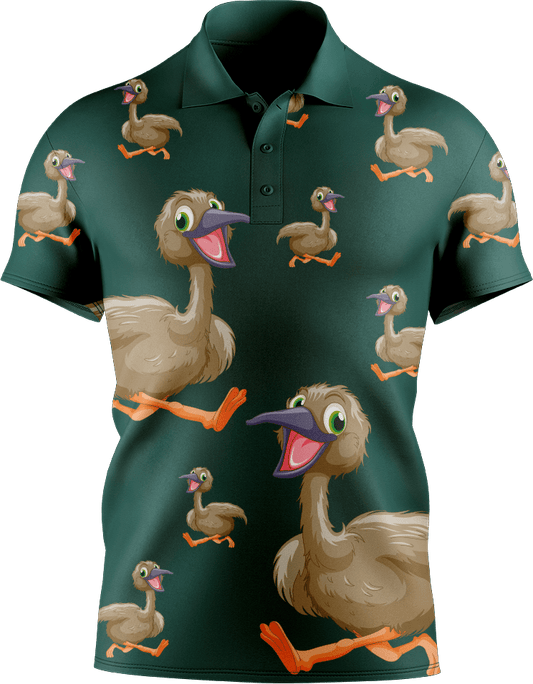 Effie Emu Men's Short Sleeve Polo - fungear.com.au