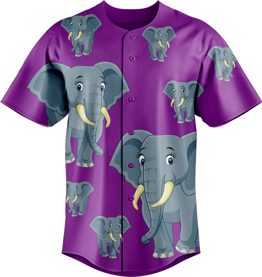 Ellie Elephant Baseball Jerseys