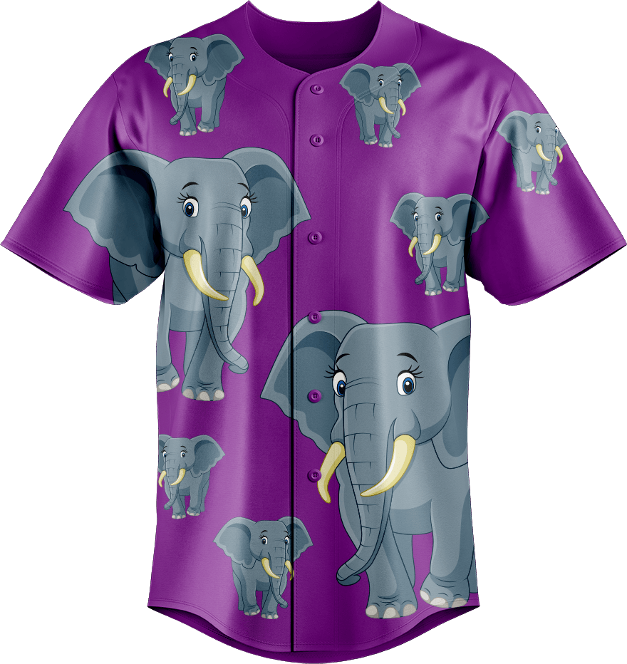 Ellie Elephant Baseball Jerseys - fungear.com.au