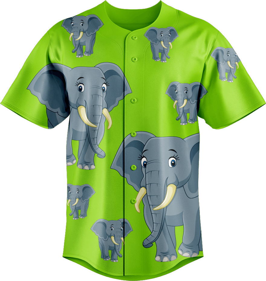 Ellie Elephant Baseball Jerseys - fungear.com.au