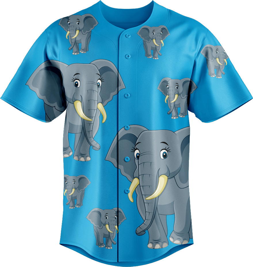 Ellie Elephant Baseball Jerseys - fungear.com.au