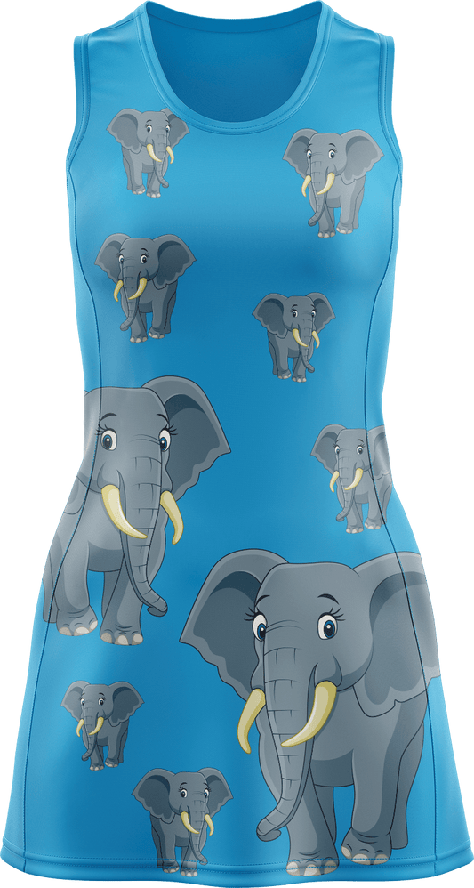 Ellie Elephant Ladies Mini Dress - fungear.com.au