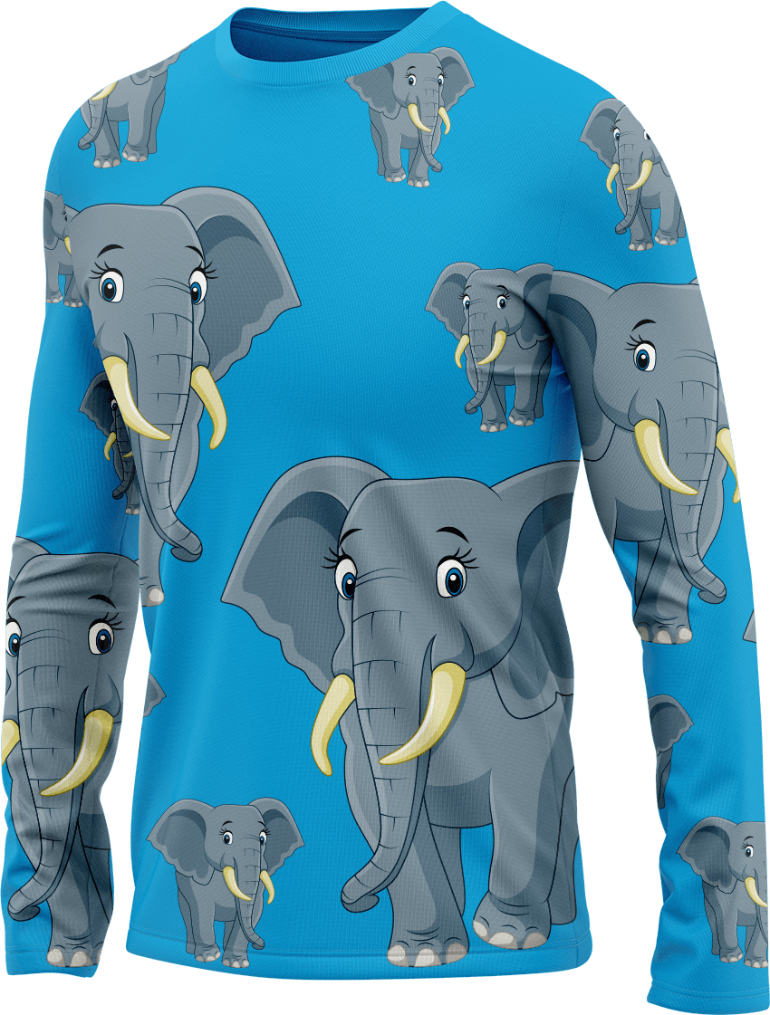 Ellie Elephant Rash T-Shirt Long Sleeve - fungear.com.au