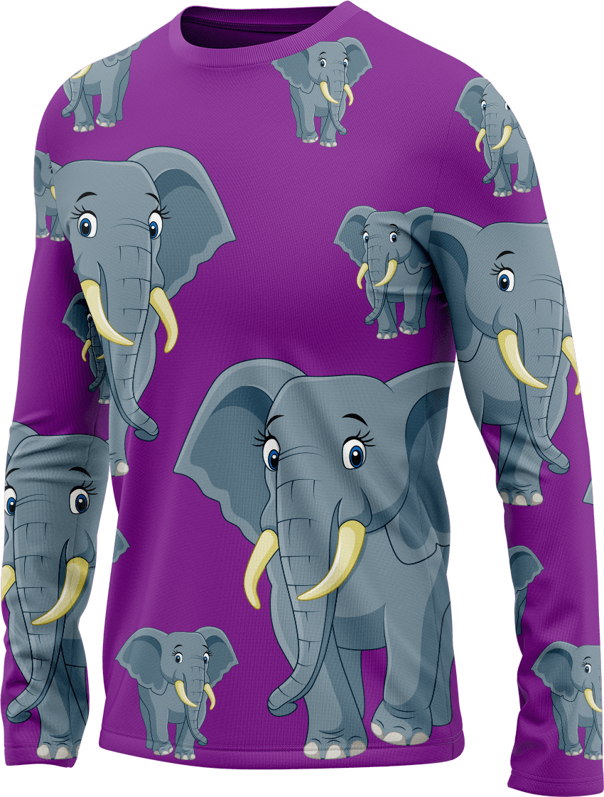 Ellie Elephant Rash T-Shirt Long Sleeve - fungear.com.au