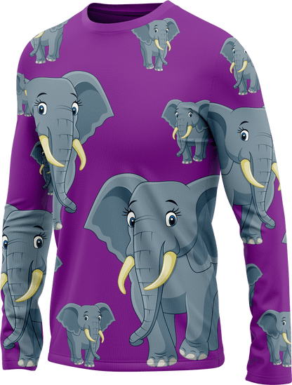 Ellie Elephant Rash T-Shirt Long Sleeve - fungear.com.au