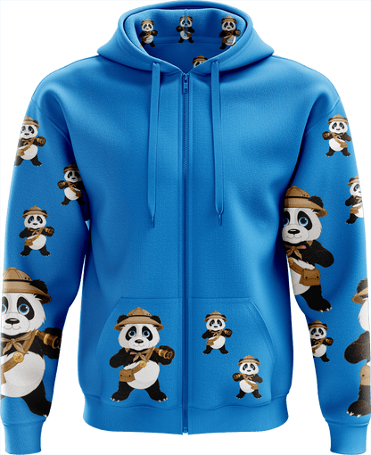 Explorer Panda Full Zip Hoodies Jacket - fungear.com.au