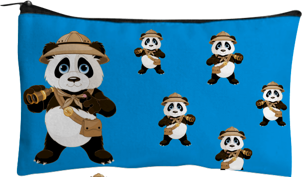 Explorer Panda Jumbo Pencil Case - fungear.com.au