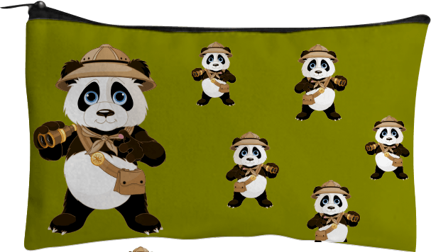 Explorer Panda Jumbo Pencil Case - fungear.com.au