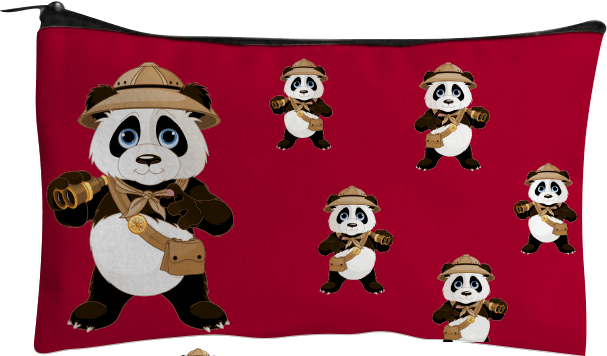 Explorer Panda Jumbo Pencil Case - fungear.com.au