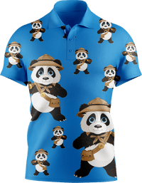 Explorer Panda Men's Short Sleeve Polo 1
